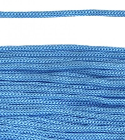 Шнур с наконечниками "крючок-прозрачный" для пакетов, Голубой, №28,  4 мм, 100 шт